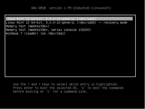 雙系統(tǒng) Windows 7下安裝Linux Mint 12